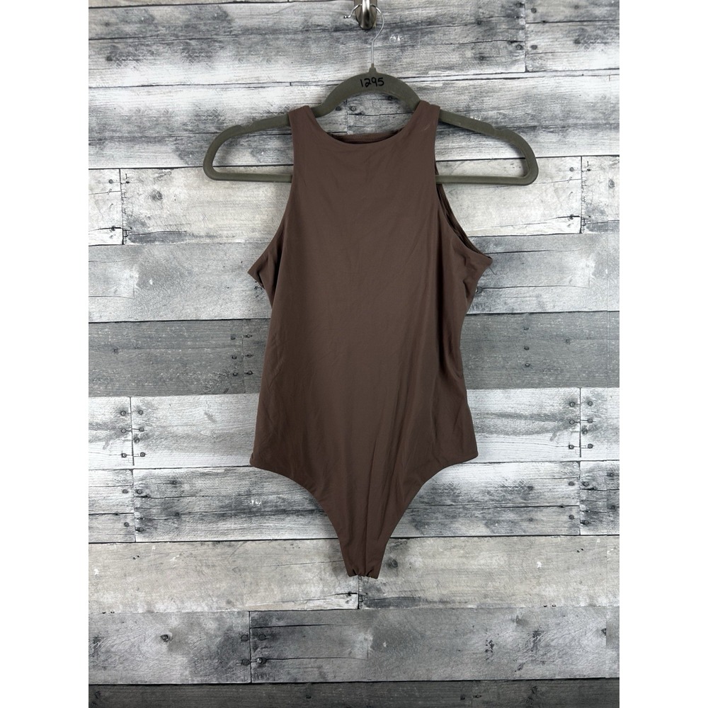 Skims Medium Brown One Piece Bathing Suit